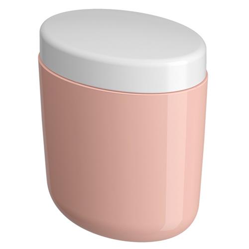 Porta Algodão e Cotonetes Plástico Rosa Blush 10449/0467 Coza