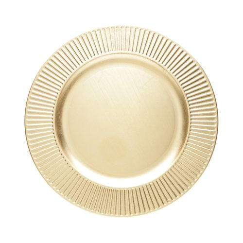 Sousplat De Plástico Primer Dourado 33cm