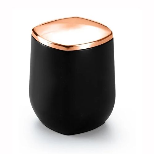 Porta Algodão/Cotonete Preto/Rose Gold Arthi
