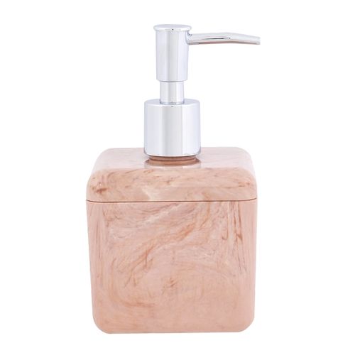 Porta Sabonete Líquido Cube Mármore Rosa 330ml 20878/0490 Coza