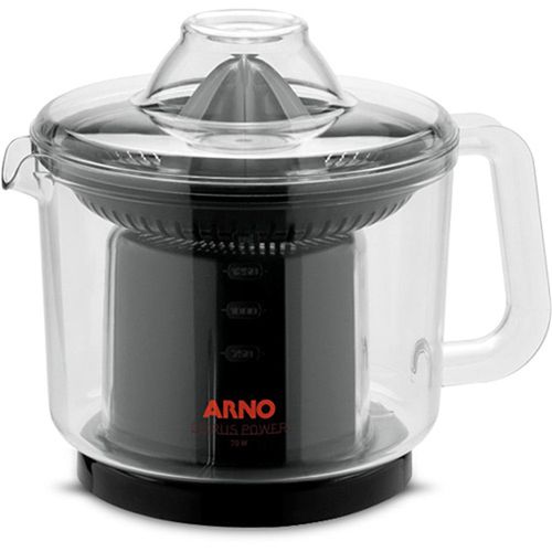 Espremedor Citrus Power Transparente e Preto 220V Arno