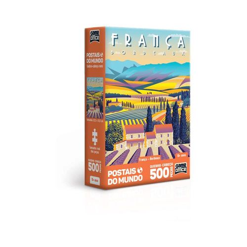 Quebra Cabeça 500 peças Postais Do Mundo França Bordeaux