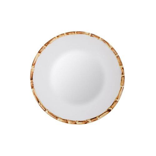 Prato Sobremesa De Porcelana Bambu 18cm Lyor