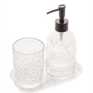 Conjunto 3 Peças para Banheiro Paris Preto 4620 Lyor