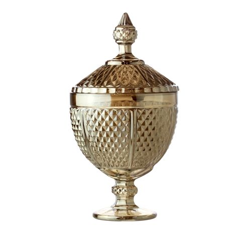 Potiche com Pé de Cristal De Chumbo Perseu 7736 Lyor