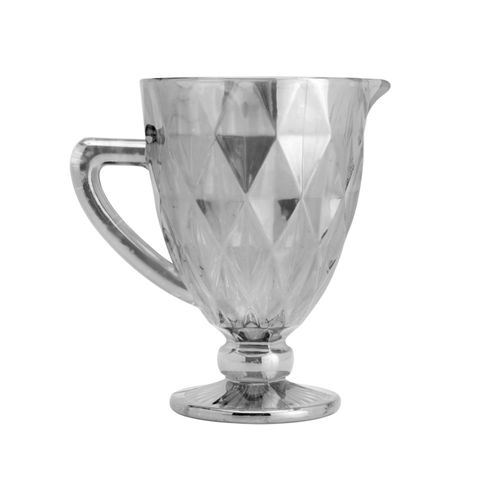 Jarra de Vidro Diamond Cinza Metal 7625 Lyor