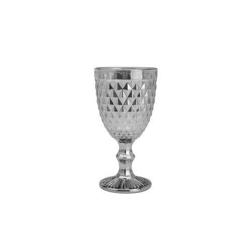 Taça para Água de Vidro Cinza 325ml 7683 Lyor