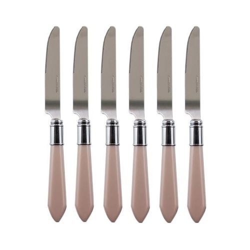 Conjunto com 6 Facas para Mesa Aço Inox 7661 Lyor