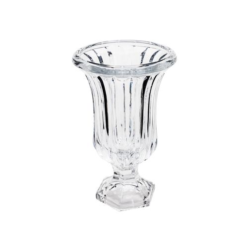 Vaso de Vidro com Pé Kansas 15x14cm 4289 Lyor