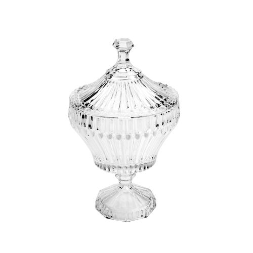Potiche c/ pé de cristal Renaissance 7231 Lyor