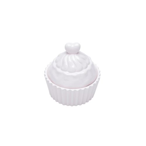 Pote Decorativo de Cerâmica Cupcake Rosa 3863 Lyor