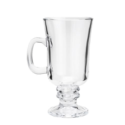 Taças para Capuccino com Alça e Pé em Vidro 114ml 6629 Lyor