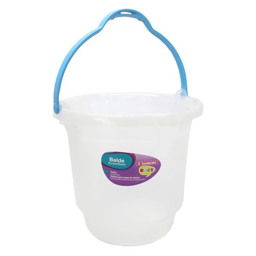 Balde Infantil Transparente com Azul 15L 250/49 Sanremo