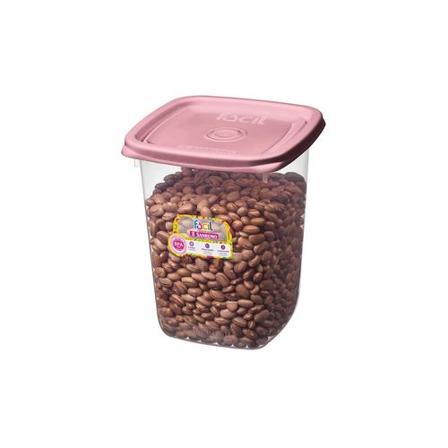 Pote de Plástico Quadrado 800ml 146/6 Sanremo