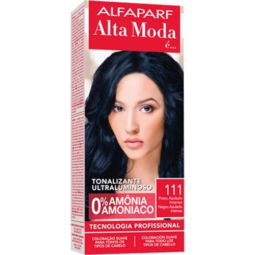Tonalizante 111 Preto Azulado 120g Alta Moda