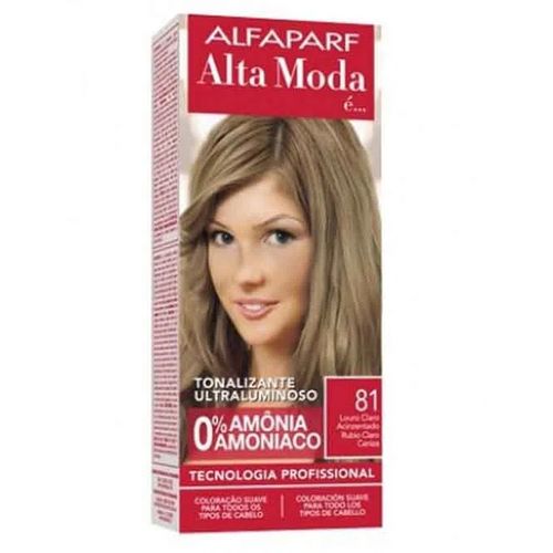 Tonalizante 81 Louro Claro Acinzentado 120g Alta Moda