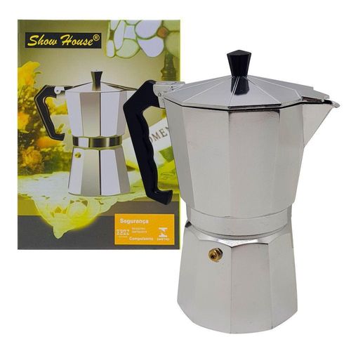 Cafeteira italiana alumínio Show House 450ml 9xícaras