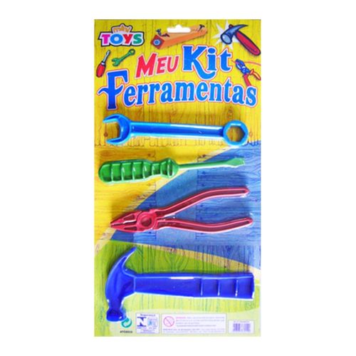 Meu Kit Ferramentas 04 peças - Mini Toys