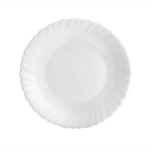 Prato Para Sobremesa Vidro Opalino Feston 19cm 5831 Lyor