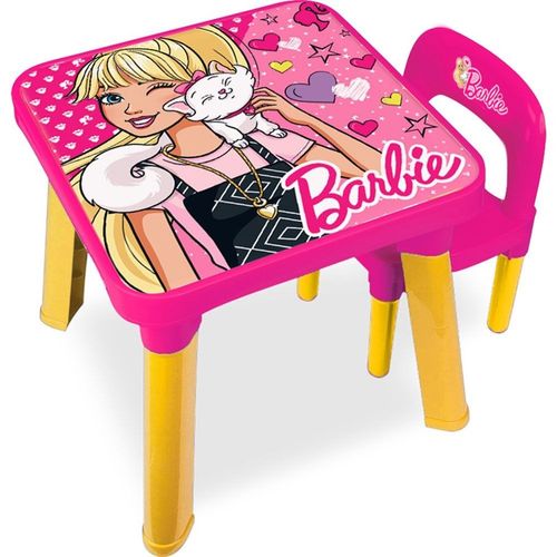 Mesa Infantil com Cadeira Barbie BB6000 Fun