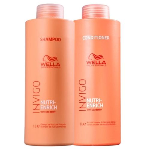 Kit Shampoo e Condicionador Enrich Invigo Wella
