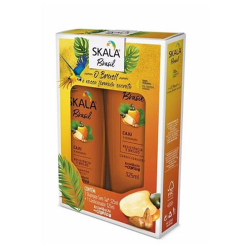 Kit Shampoo   Condicionador Caju e Murumuru 325ml Skala