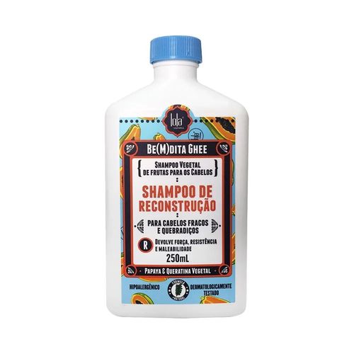 Shampoo de Reconstrução Be(m)dita Ghee Mamão 250ml Lola
