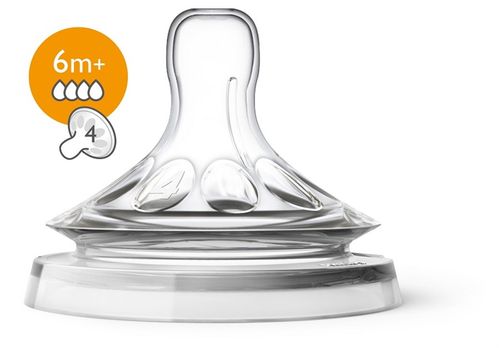 Bico para Mamadeira Pétala 6m  N° 4 Avent