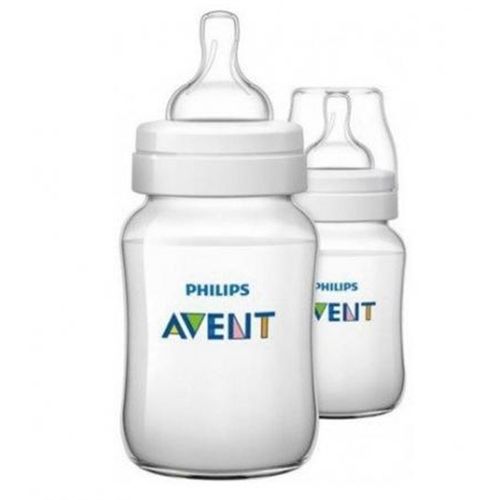 Kit com 02 Mamadeiras Classic  260ml 1m  SCF56327 Avent Philips