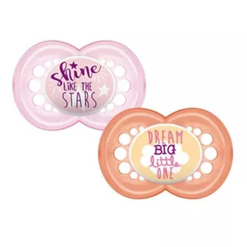 Chupeta 2 Unds Sayings 6m  Girls Tam 2 2944 MAM