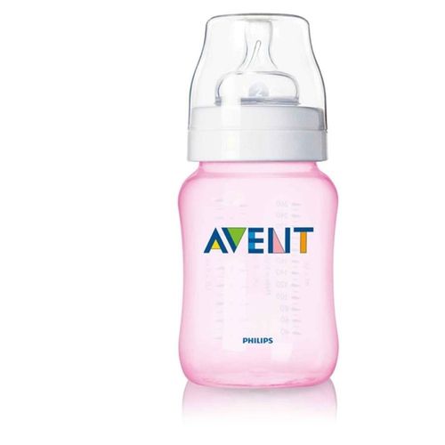 Mamadeira Feeding Bottle 260ml Rosa 1m  SCF684/17 Avent Philips