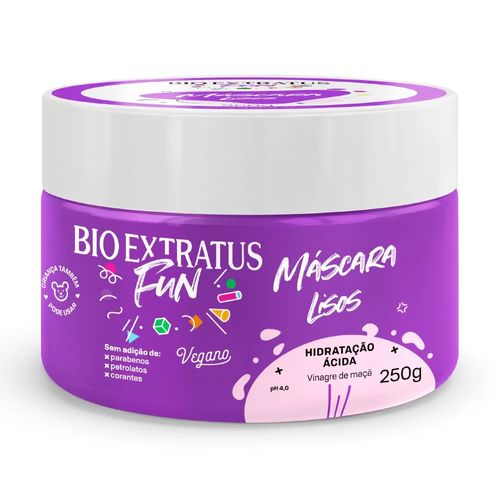 Máscara Fun Lisos Hidratação Ácida 250g Bio Extratus