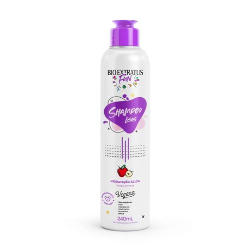 Shampoo Fun Lisos Hidratação Ácida 240ml Bio Extratus