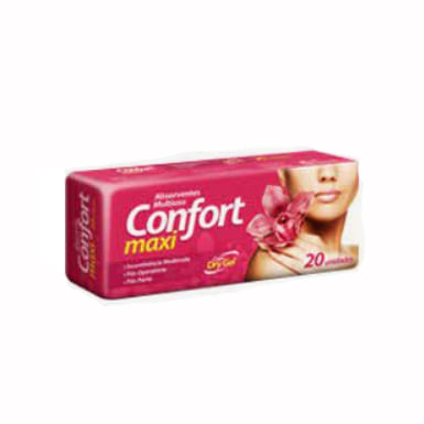 Absorventes Descartáveis Multiúso 20 unidades Confort Maxi