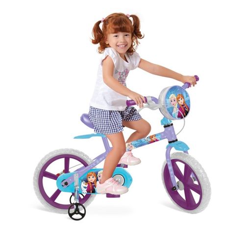 Bicicleta Aro 14 Frozen Disney 2485 Bandeirante