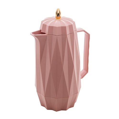 Garrafa Térmica Diamond Plástico 1L Rosa Lyor