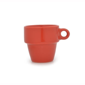 Xicara Cerâmica Para Café 90ml Vermelha 2296 Lyor