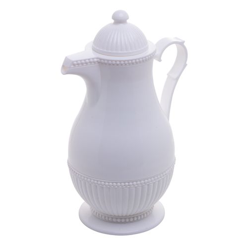 Garrafa Térmica De Plástico Vintage Branco 1L 7998 Lyor