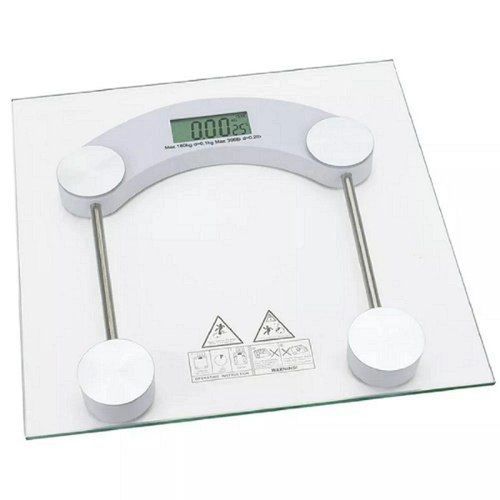 Balança Digital Quadrada em Vidro Para Banheiro Lyor 180kg