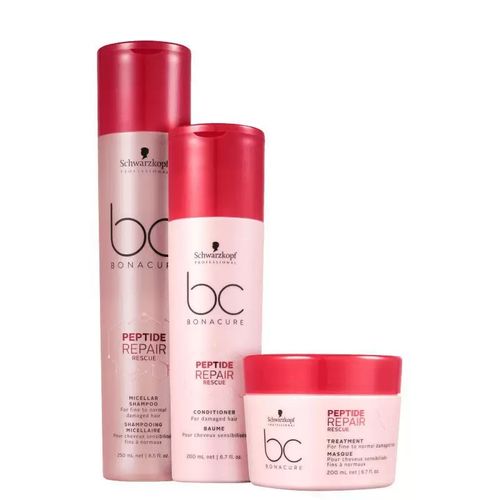 Kit Schwarzkopf Professional BC Bonacure Peptide Repair Rescue Trio (3 Produtos)