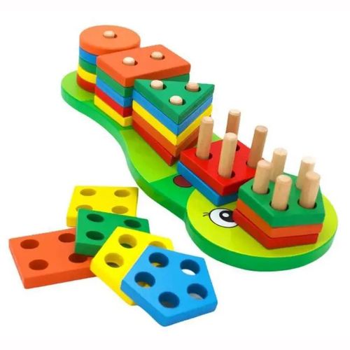 Brinquedo formas Geométricas Infantil Centopéia