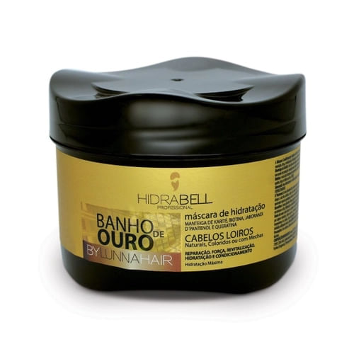 Máscara Hidrabell Banho de Ouro By Lunna Hair 250g