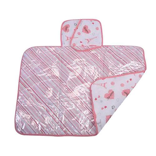 Trocador Portátil Minasrey Baby Nice Estampado Rosa 47x67