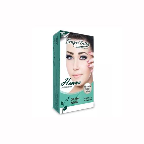 Kit Henna para Sobrancelha Super Bella - Marrom