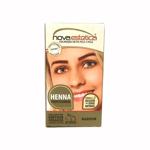 Kit Henna Para Sobrancelha Nova Estética Marrom 2,5g