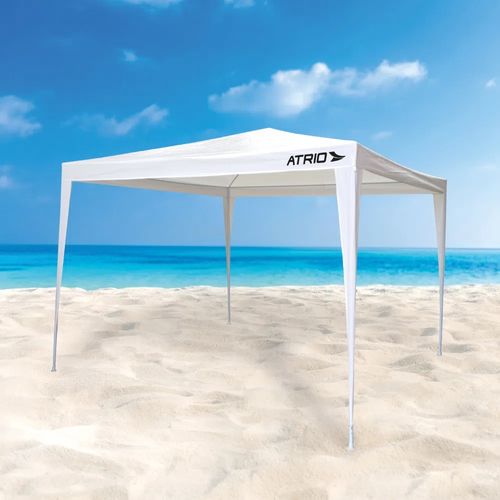 Tenda Gazebo Aço E Polietileno Branco Átrio - ES362