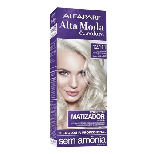 Corretor Matizador Creme 12-111 Louro Platina Cinza Super Intenso Alfaparf Altamoda