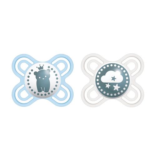 Chupeta Perfect Start Azul e Cinza 0 a 2m Tam1 2213 MAM