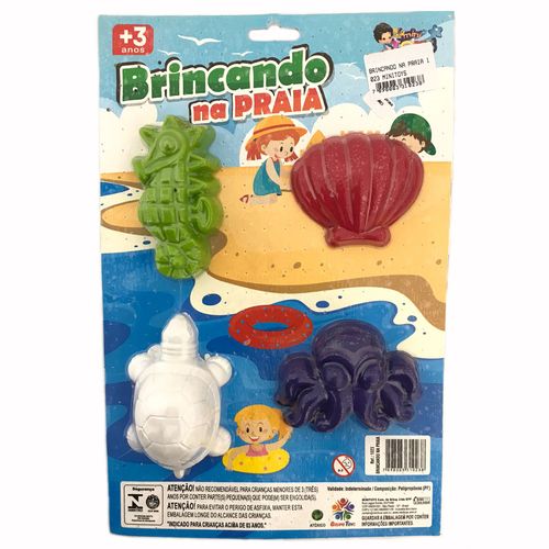 Brincando na Praia 4 Pçs Minitoys