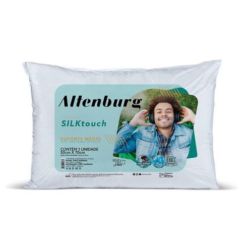 Travesseiro Silk Touch Branco 50x70cm Altenburg